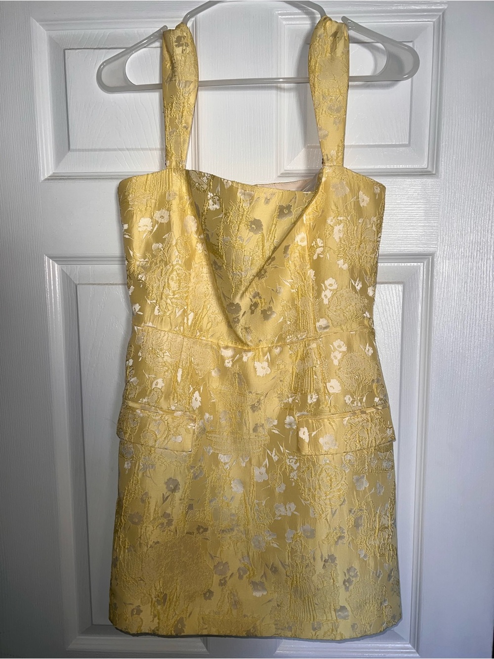 Amanda Uprichard Bethany Romper in Yellow